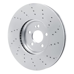 Mercedes-Benz A35 AMG Brake Rotor (1) - Front - R1 Concepts - Drilled - `20-`22